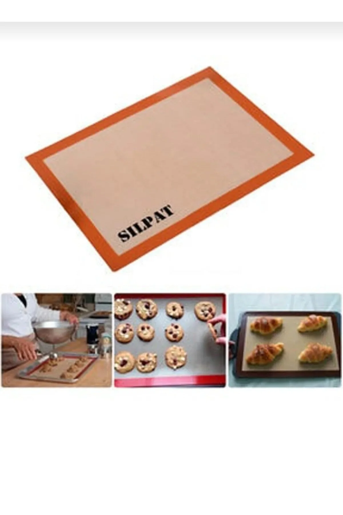 METALAY Fırınlanabilir Kendinden Yağlı Silikon Pişirme Matı-hamur Açma Matı 30x40 40X60silpat" Kek Kalıpları Fiyatı
