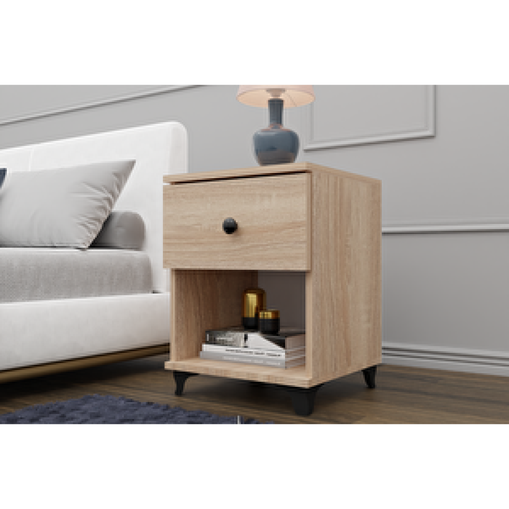 Metalia Gm 041 Sonomo Tek Çekmeceli̇ Düğme Kulplu Komodi̇n Komidin Fiyatı