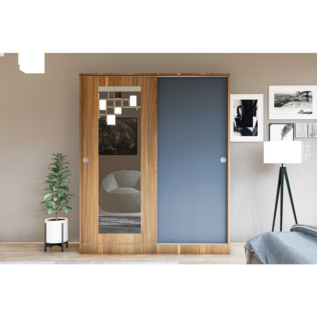 Metalia Gm 345 Sedef 2 Kapılı Sürgülü Aynalı Gardrop Diğer Fiyatı