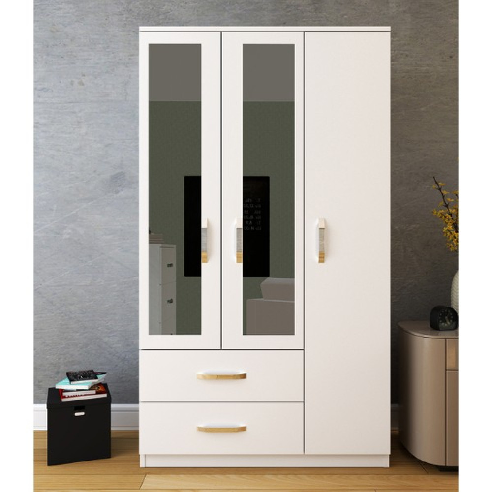 Metalia Gm 851 Home Aynalı 3 Kapı 2 Çekmeceli Gardırop - Beyaz Gardrop & Dolap Fiyatı