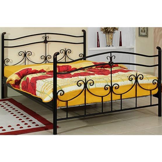 Metalia GM109 Hünkar Siyah 160x200 cm Çift Kişilik Karyola