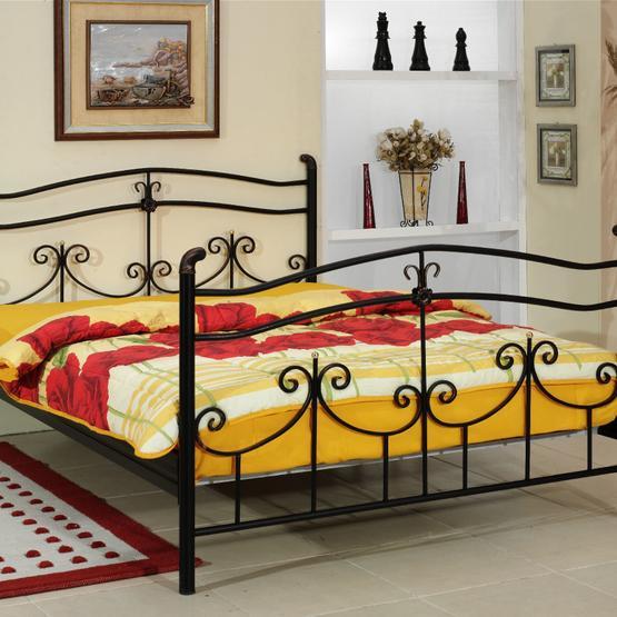 Metalia GM109 Hünkar Siyah 160x200 cm Çift Kişilik Karyola Karyola Fiyatı