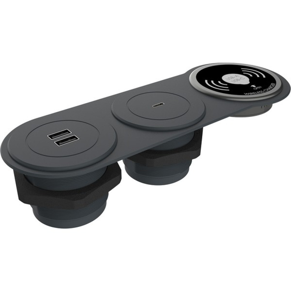 Metalline Circular-Line Modüler Priz Kutusu Wireless Usb/type-C Antrasit - yok Oto Boyaları Fiyatı