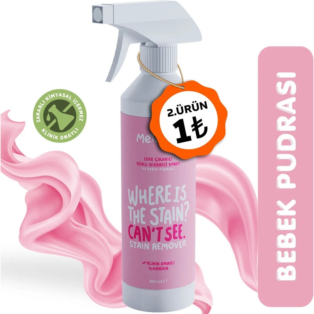 Metapet Bebek Pudrası Kokulu Leke Çıkarıcı, Yüzey Temizleyici, Halı, Koltuk, Ayakkabı Temizleme Spreyi, 500 ml Ayakkabılar ve Çantalar Fiyatı