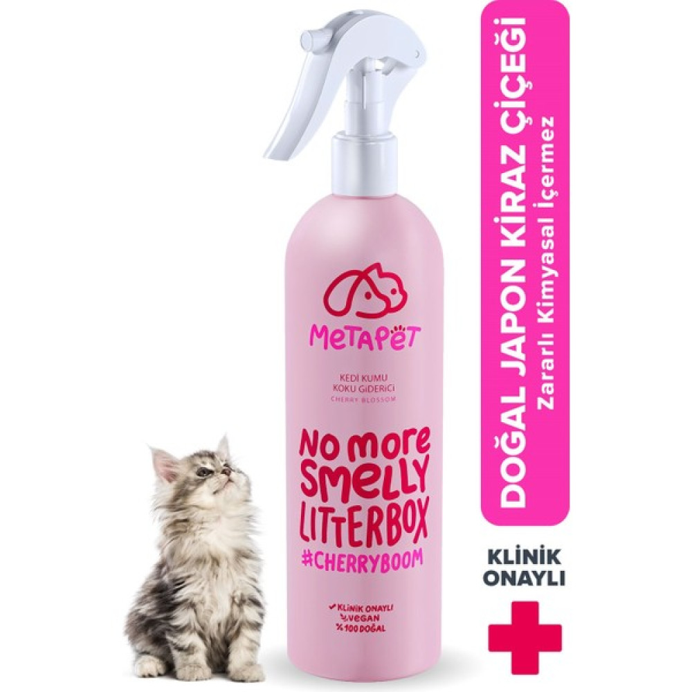 Metapet Japon Kiraz Çiçeği Kedi Kumu ve Tuvaleti Koku Giderici, Doğal Ve Kokusuz Kedi Tuvaleti Için, Naturel Sprey 400 ml Evcil Hayvan Ürünleri Fiyatı