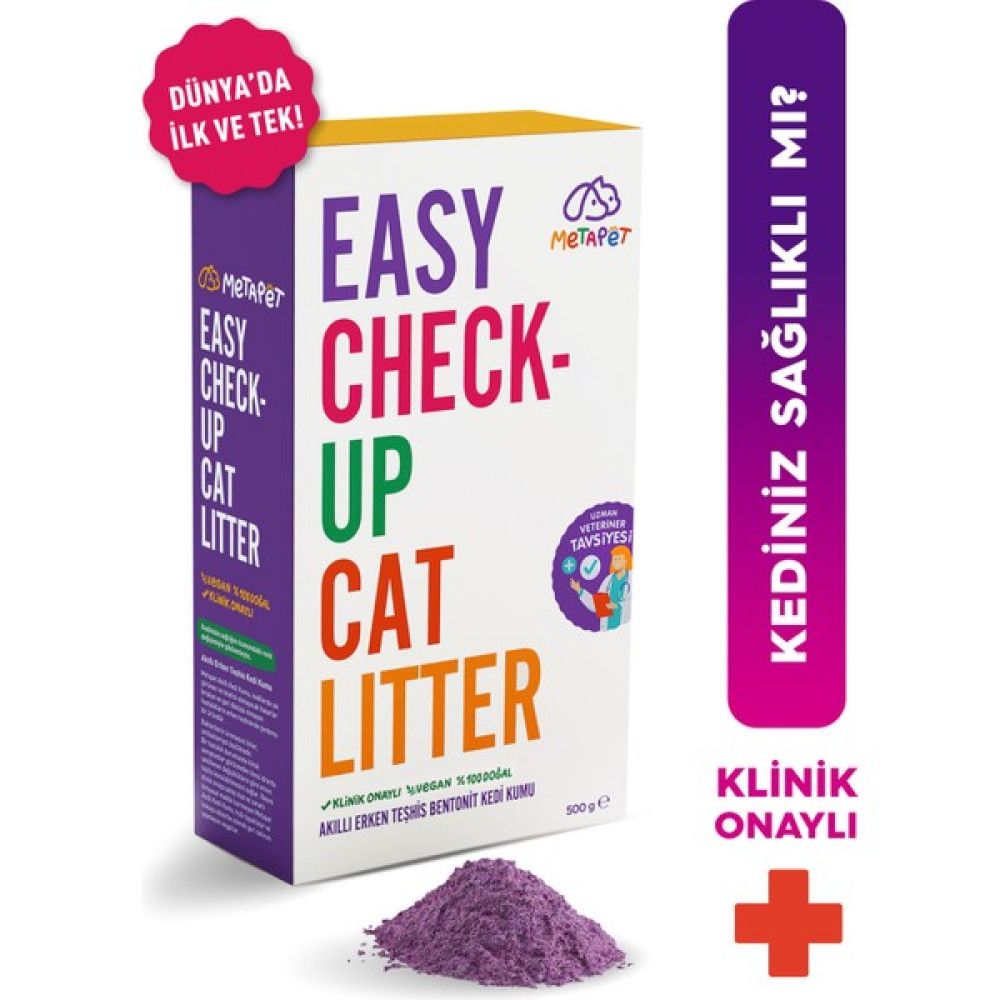 Metapet Renk Değiştiren, Erken Teşhis Akıllı Kedi Kumu, Yavru Kedilere Uygun, Doğal Tozsuz Bentonit, 1,2 Litre Evcil Hayvan Ürünleri Fiyatı