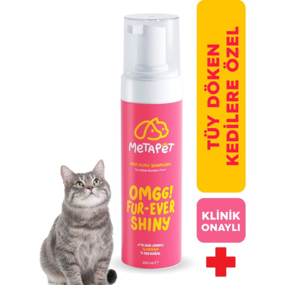 Metapet Tüy Döken Kedilere Özel Kuru Bakım Köpük Şampuanı, Doğal E Vitamini Sağlığı, Önleyici Bakımı Için, Organik Tüy Bakım Damlası ile Kullanılab... Evcil Hayvan Ürünleri Fiyatı
