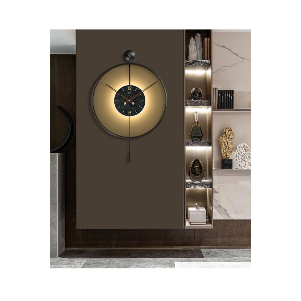 MetaQuartz Aksesuar Timelles Siyah-siyah -( Pilli Led 3 Adet Pil Yanında ) Modern Metal Duvar Saati Duvar Saati Fiyatı