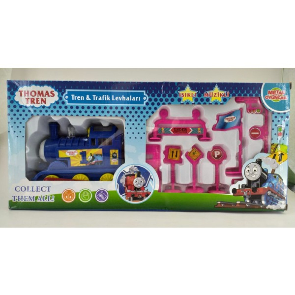Metaş Oyuncak Thomas Tren & Trafik Levhaları 3336 - Pembe Oyuncak Araç Fiyatı