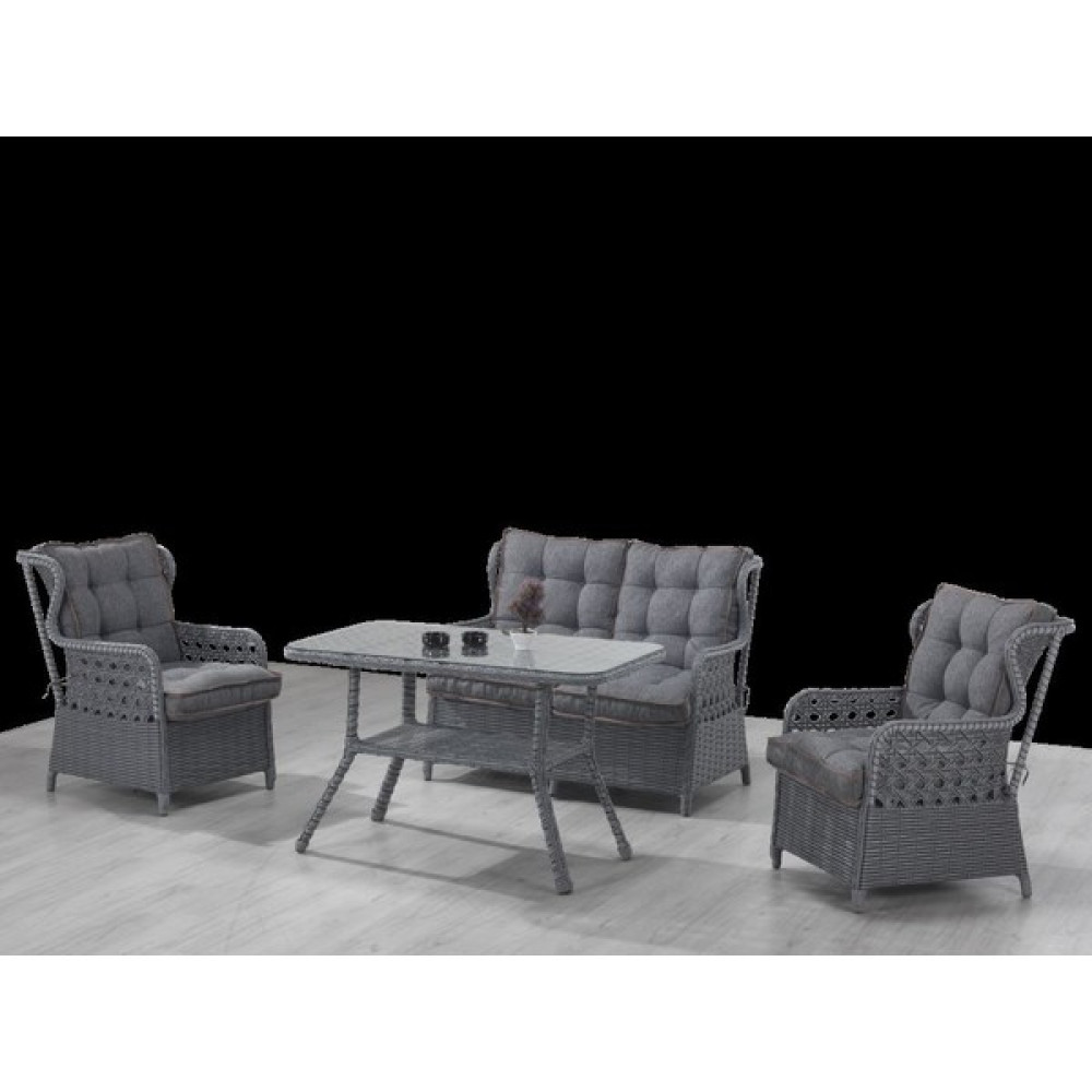 Metatek Montego Antrasit 2+1+1 Bahçe Takımı Oto Boyaları Fiyatı