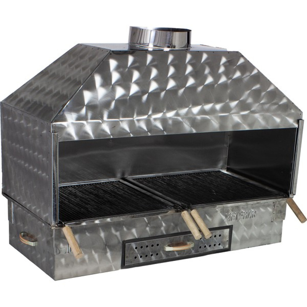 Metehan MTH-378 Set Üstü Maltız Izgaralı Davlumbazlı Çekmeceli Battal Boy Mangal (90X40) Bahçe Mangalı & Barbekü Fiyatı