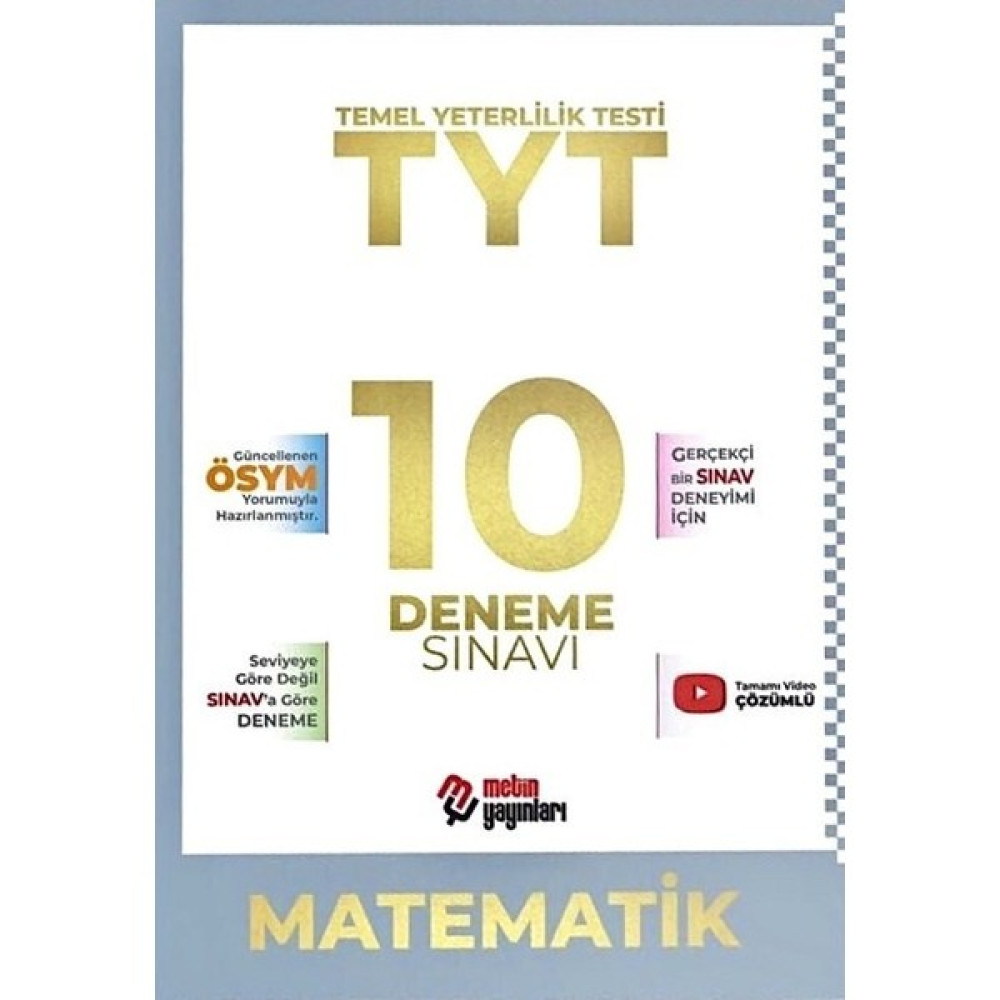 Metin TYT Matematik 10 Deneme Sınavı Matematik Fiyatı