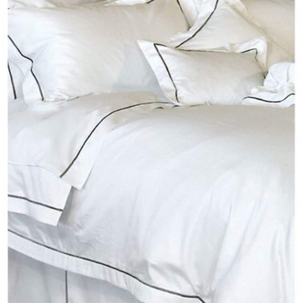 Metinev Tek Kişilik Şeritli Nevresim Takımı Pamuk Saten Beyaz - 160 x 220 cm Nevresim Takımı Fiyatı