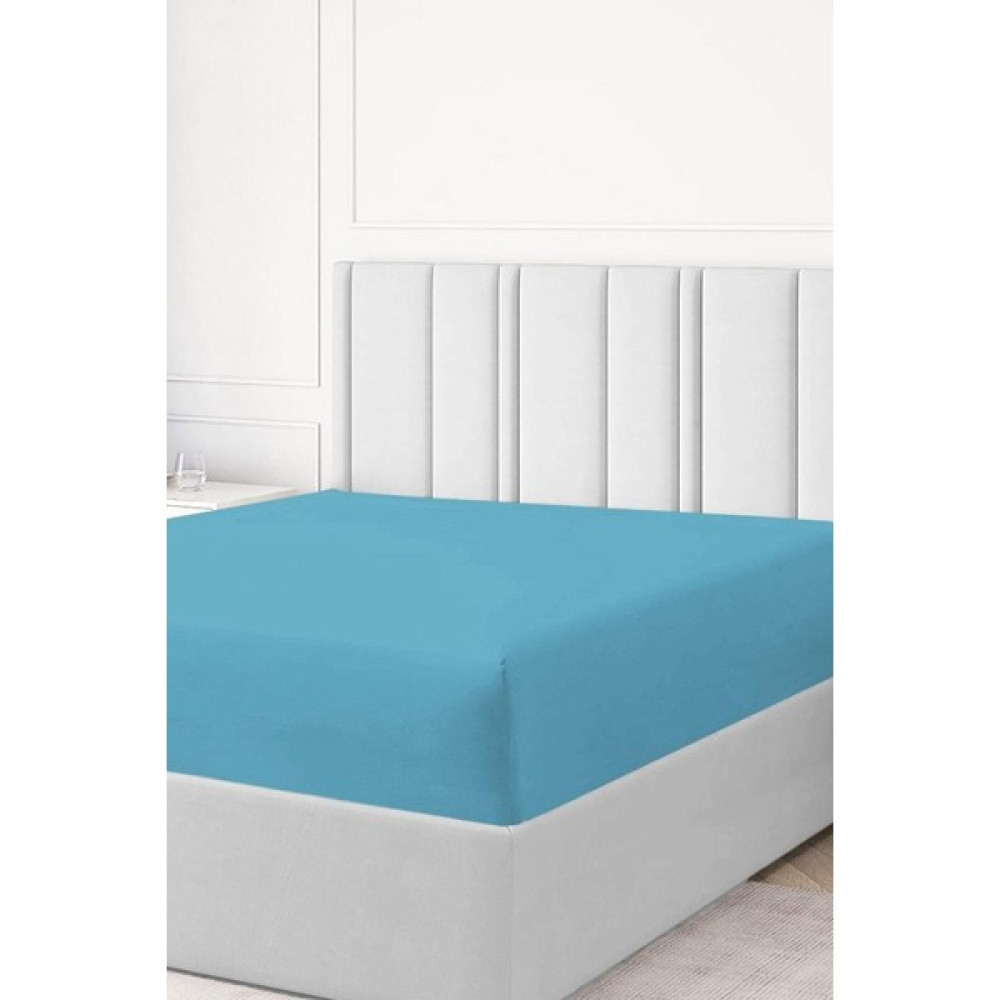 Metis Tekstil Metis Pamuk Tek Kişilik Lastikli(Fitted) Penye Çarşaf - Turkuaz - 100 x 200 cm Çarşaf Fiyatı