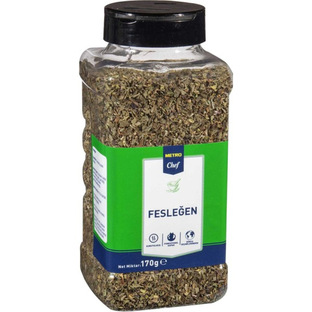 Metro Chef Fesleğen 170 gr Mutfak Şef Pasta Tatlı Tuzlu Baharat - 1 Adet Baharat Fiyatı