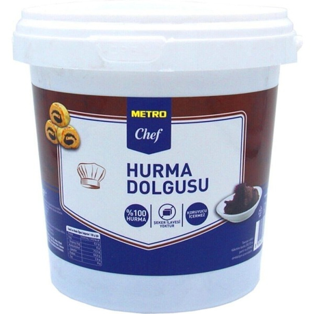 Metro Chef Hurma Dolgusu (Püresi) 1kg - 1 Adet Tatlı ve Pasta Malzemeleri Fiyatı