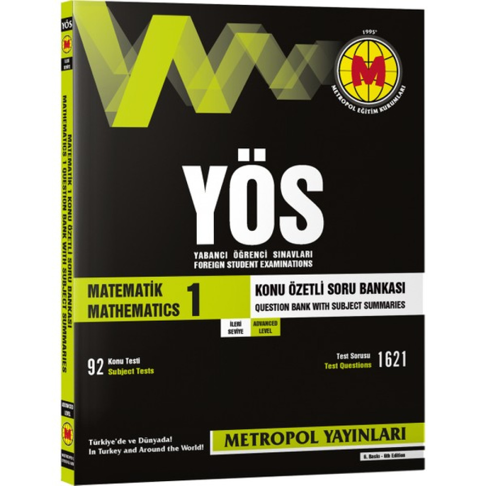 Metropol Yayınları 2022 Yös Matematik Konu Özetli Soru Bankası-1 (Ileri Seviye) KPSS Fiyatı