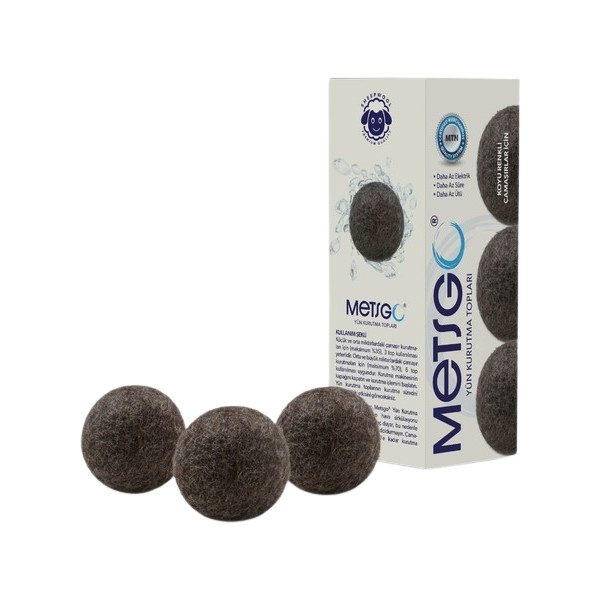 Mets Go Koyu Renkli Yün Kurutma Topları 3 Adet Çamaşır Kurutma Makineleri Fiyatı