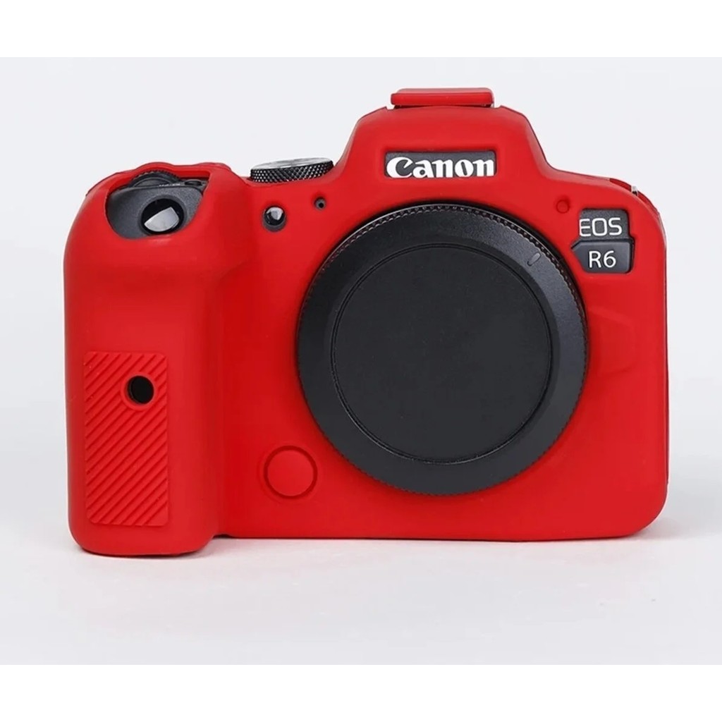 Mettzchrom Canon Eos R6 Mark Iıı Uyumlu Silikon Koruyucu Kılıf - Kırmızı Dijital Fotoğraf Makineleri Fiyatı