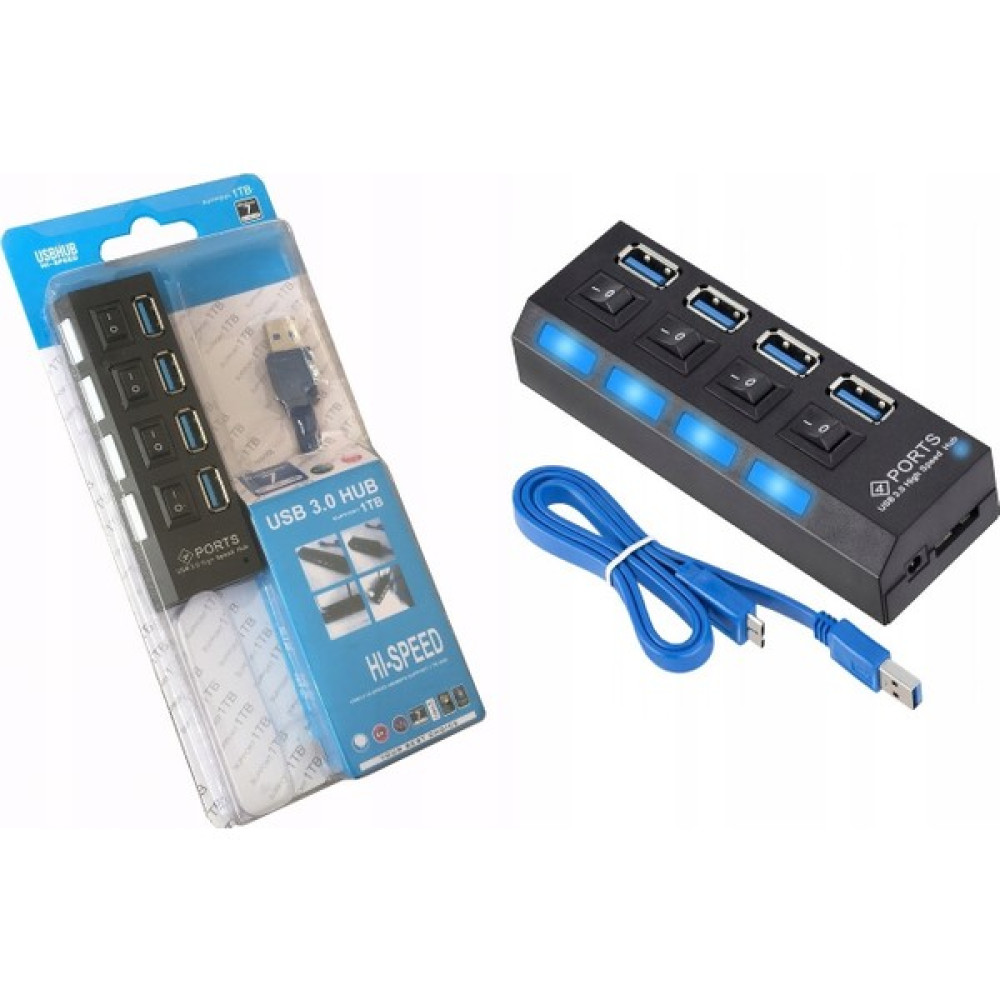 Mettzchrom MC3004 USB Hub 4 Port USB 3.0 Çoğaltıcı Hub Aç/kapat Anahtarlı Bilgisayar Çevirici ve Adaptörü Fiyatı
