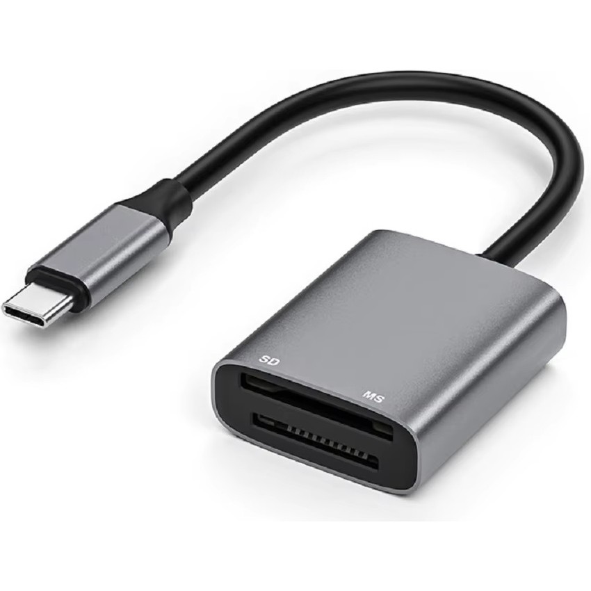Mettzchrom Type-C Hafıza Kart Okuyucu Memory Stick Pro Duo / SD Kart Uyumlu 2 in 1 Bilgisayar Çevirici ve Adaptörü Fiyatı
