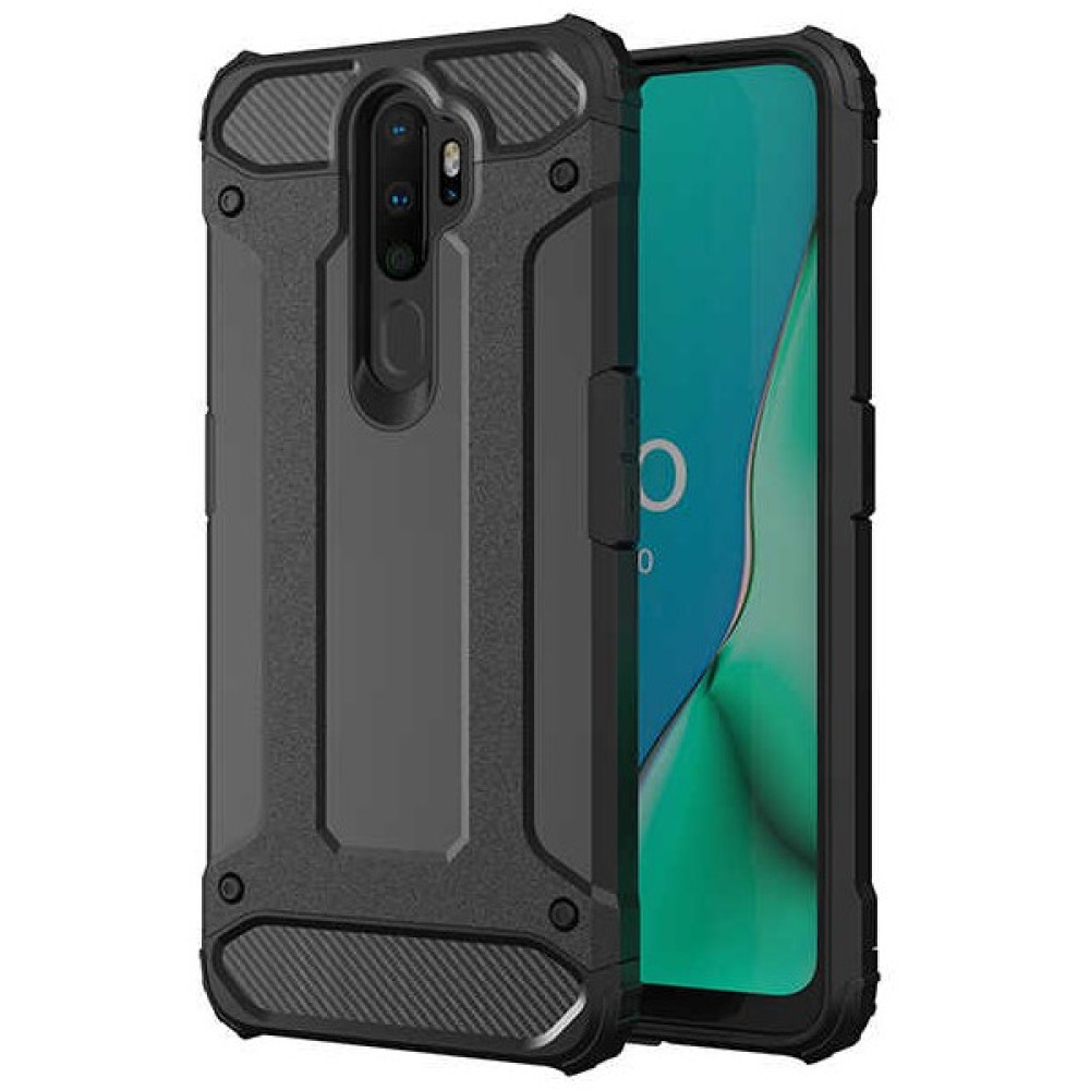 Mevatel Oppo A9 2020 Tank Sert Silikon Kılıf - Siyah Cep Telefonu Kılıfı Fiyatı