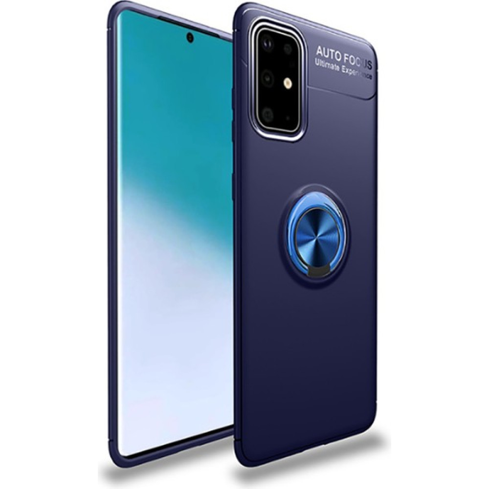 Mevatel Samsung Galaxy A51 Yüzüklü Silikon Kılıf - Lacivert Cep Telefonu Kılıfı Fiyatı