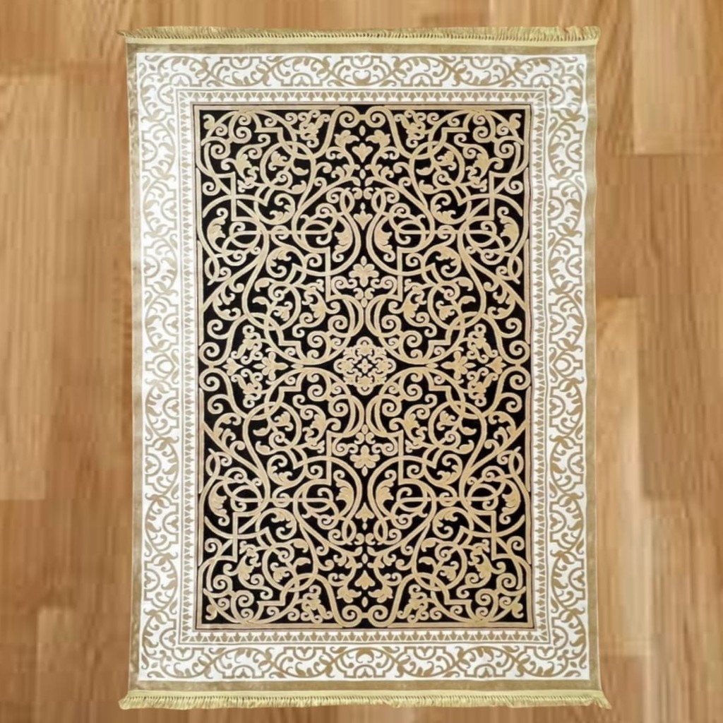 Mevlana Bazaar Osmanlı Çiçek Desenli 240 x 340 Makine Yün Halı - Siyah - 240 x 340 cm SSD / Solid State Drive Fiyatı