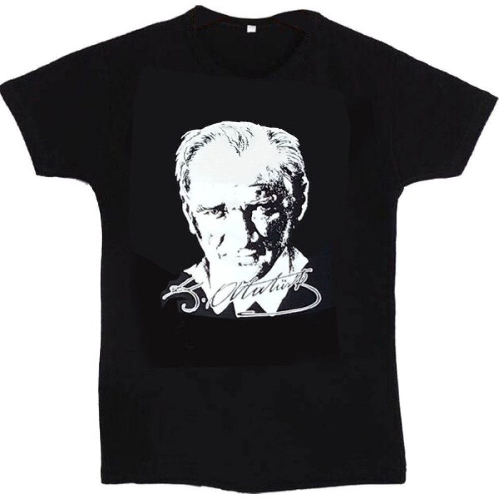 Mevlana Giyim Siyah Renk Mustafa Kemal Atatürk Çocuk Tişört 23 Nisan 19 Mayıs 29 Ekim 10 Kasım Tişörtleri Erkek Çocuk T-shirt Fiyatı