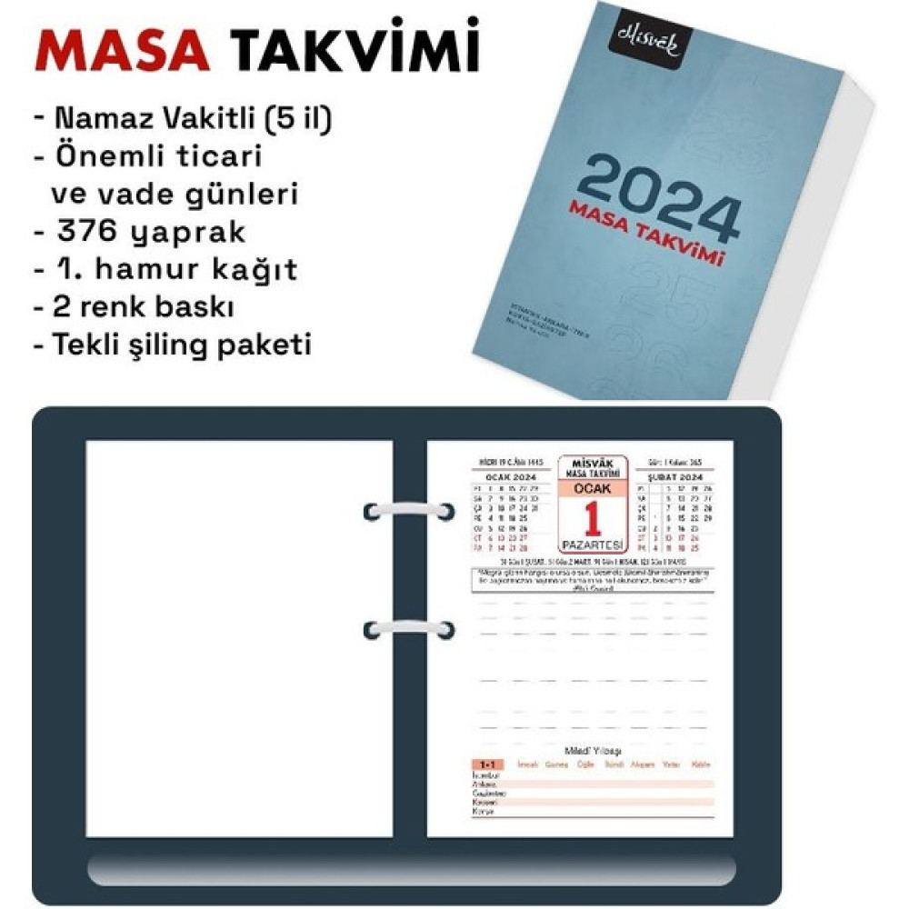 Mevlana Takvimi Masa Takvimi 2024 Takvim Fiyatı