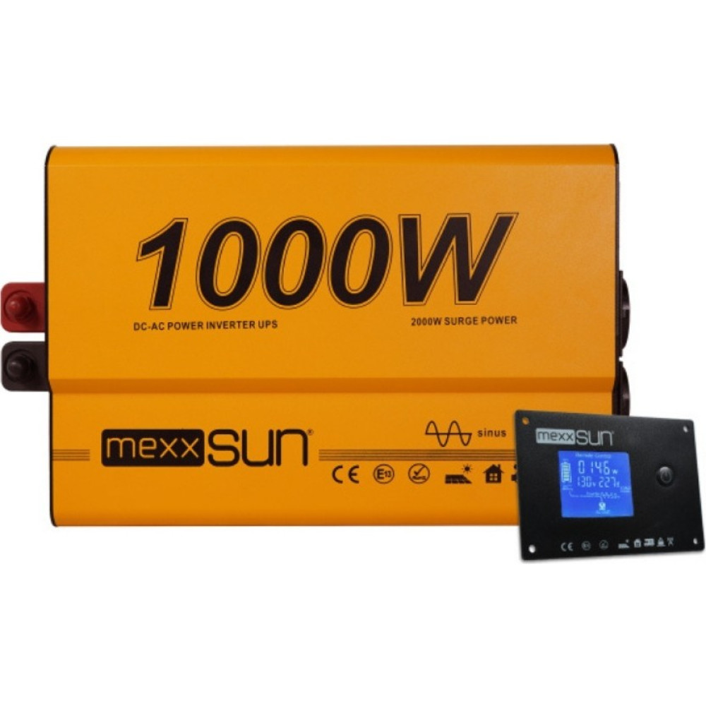 Mexxsun 12V Volt - 1000W Watt Ats Ups Şarjlı Tam Sınüs Inverter ( Ekranlı ) Kesintisiz Güç Kaynakları (UPS) Fiyatı