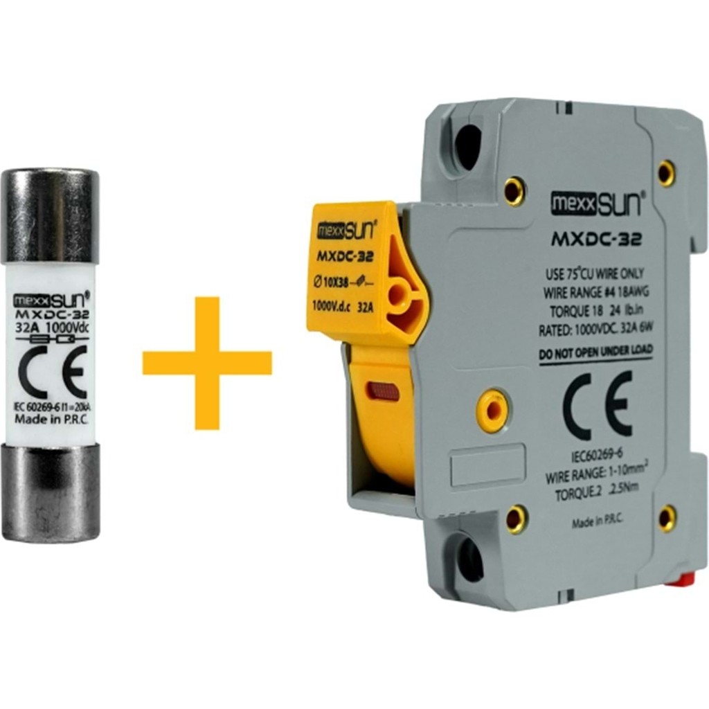Mexxsun 32A 1000V Dc Sigorta + Sigorta Yuvası - 32 A Diğer Fiyatı