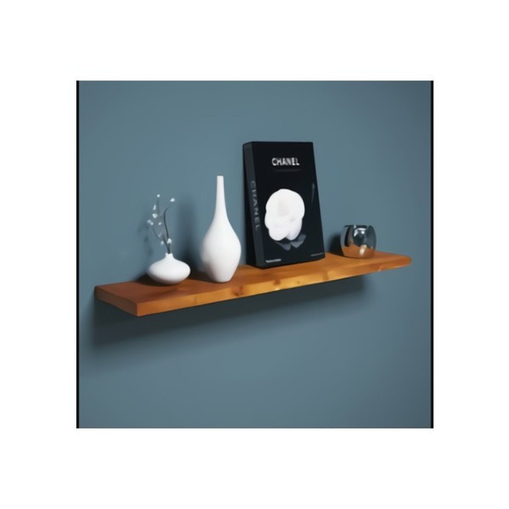 Meyamob Dekoratif Gizli Bağlantılı Mdf Raf - 70X25 cm - Ceviz Mdf Uçan Raf Kitaplık - Duvar Rafı & CD / DVD Rafı Fiyatı