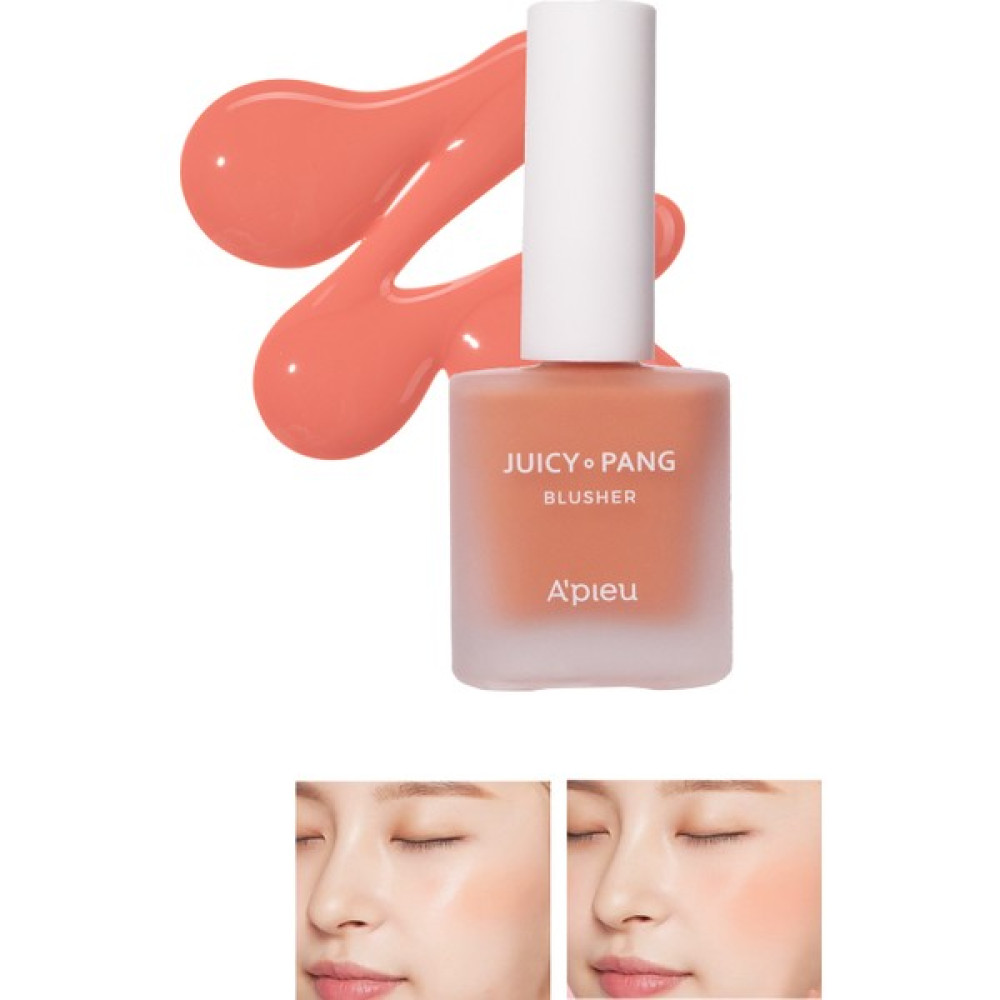 Meyve Kokulu Doğal Görünümlü Likit Allık 9g. APIEU Juicy-Pang Water Blusher (OR01) - gr01 Allık Fiyatı