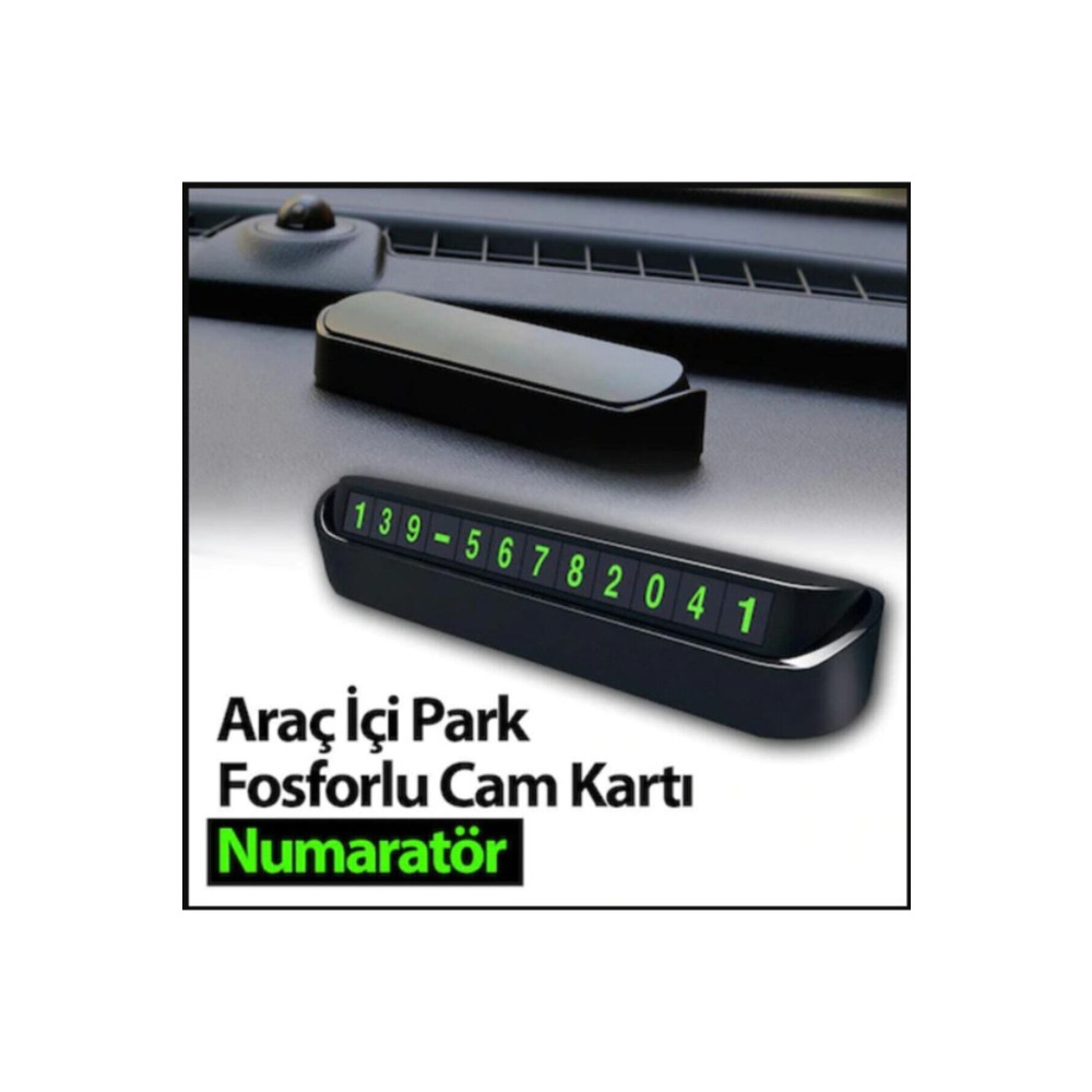 MeyZone Araç Içi Park Telefon Numarası Fosforlu Numaratör Oto Cam Kartı Torpido Aksesuarları & Bakımı Fiyatı