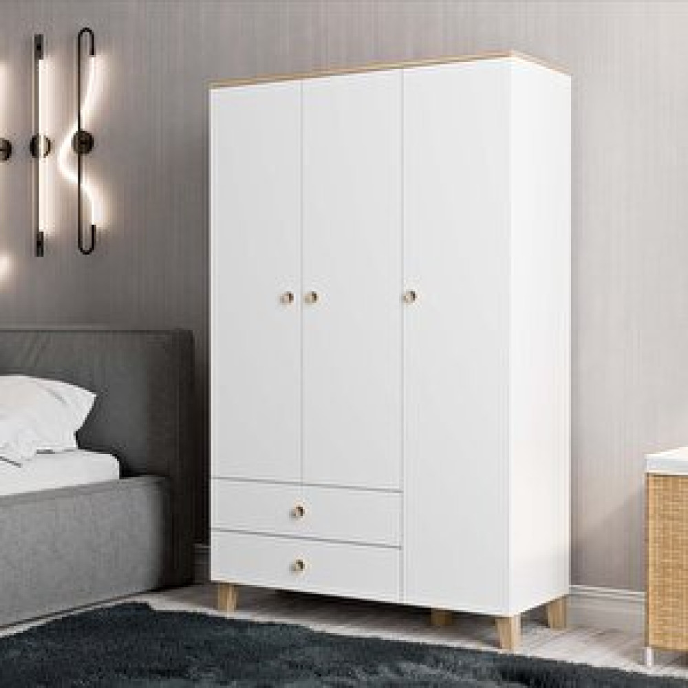 Mezza 3530 Vento 3 Kapili Gardirop Sepet-beyaz Gardrop & Dolap Fiyatı