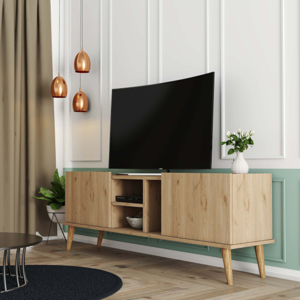 Mezza Carmen Ahsap Ayakli Tv Unitesi Sepet 1532 Tv Ünitesi / Sehpası Fiyatı