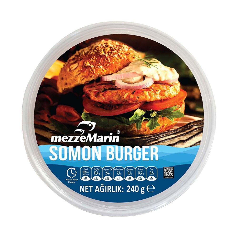 MezzeMarin Somon Burger 240 g Deniz Ürünü Fiyatı