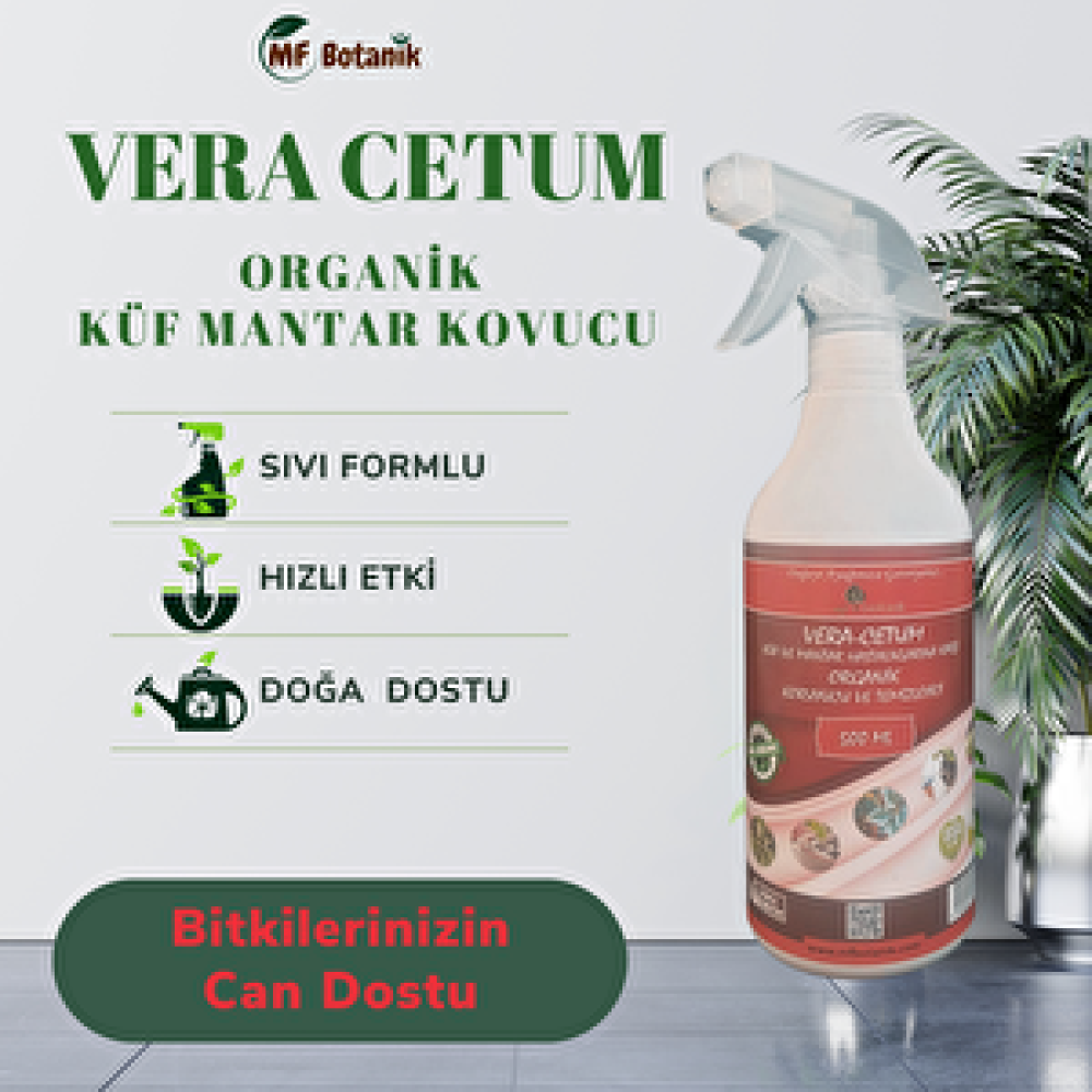 MF Botanik Vera-cetum Organik Küf Mantar Koruyucu Ve Temizleyici 500 Ml Gübre Fiyatı