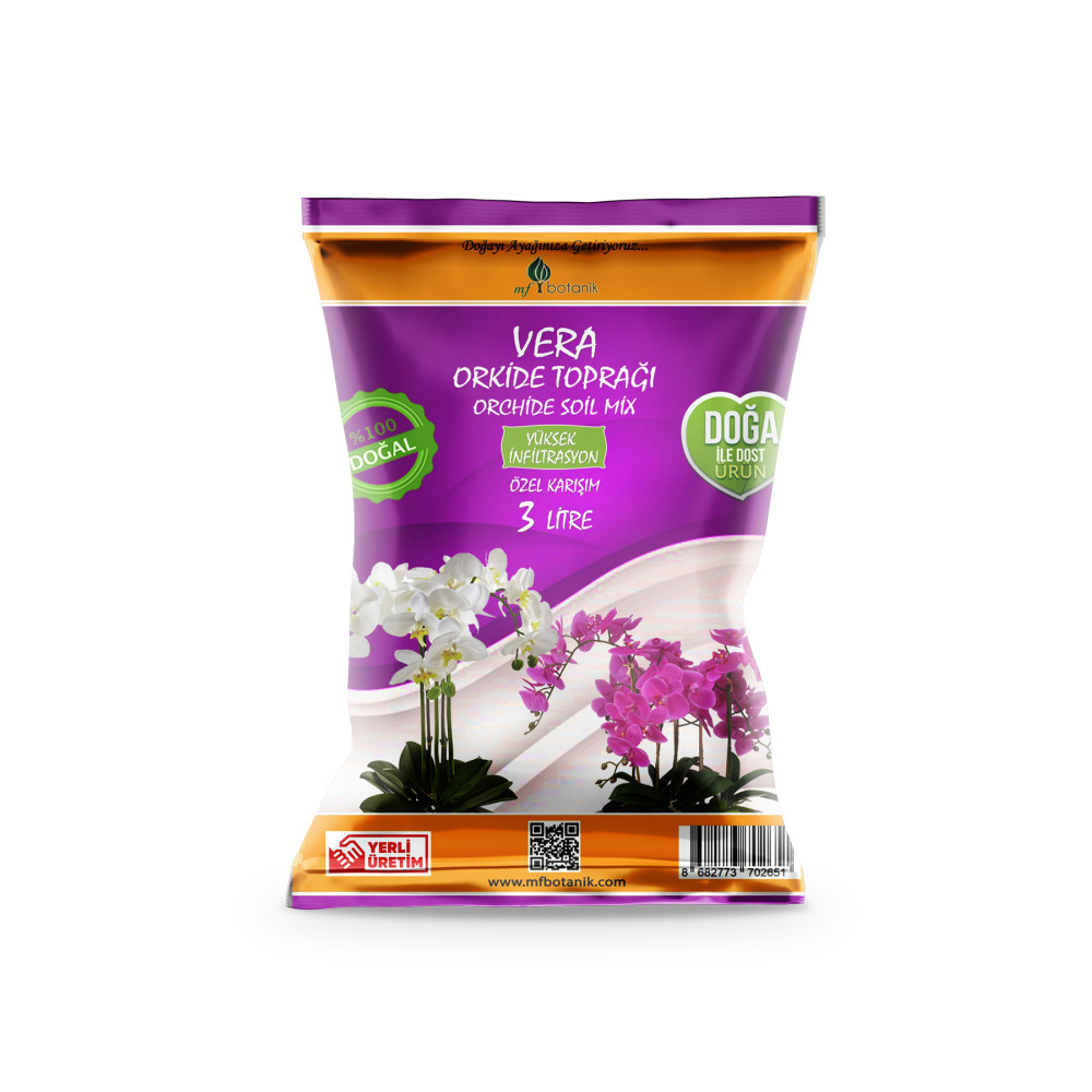 MF Botanik Vera Orkide Toprağı 3 Litre Orkide Çiçeklendirme Toprağı Bitki Fiyatı