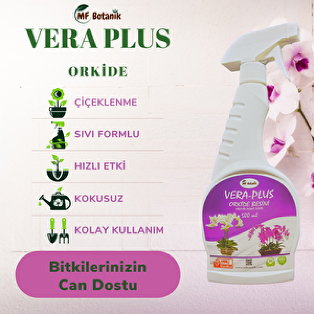 MF Botanik Vera Plus Orkide Sıvı Bitki Besini 500 Ml Gübre Fiyatı