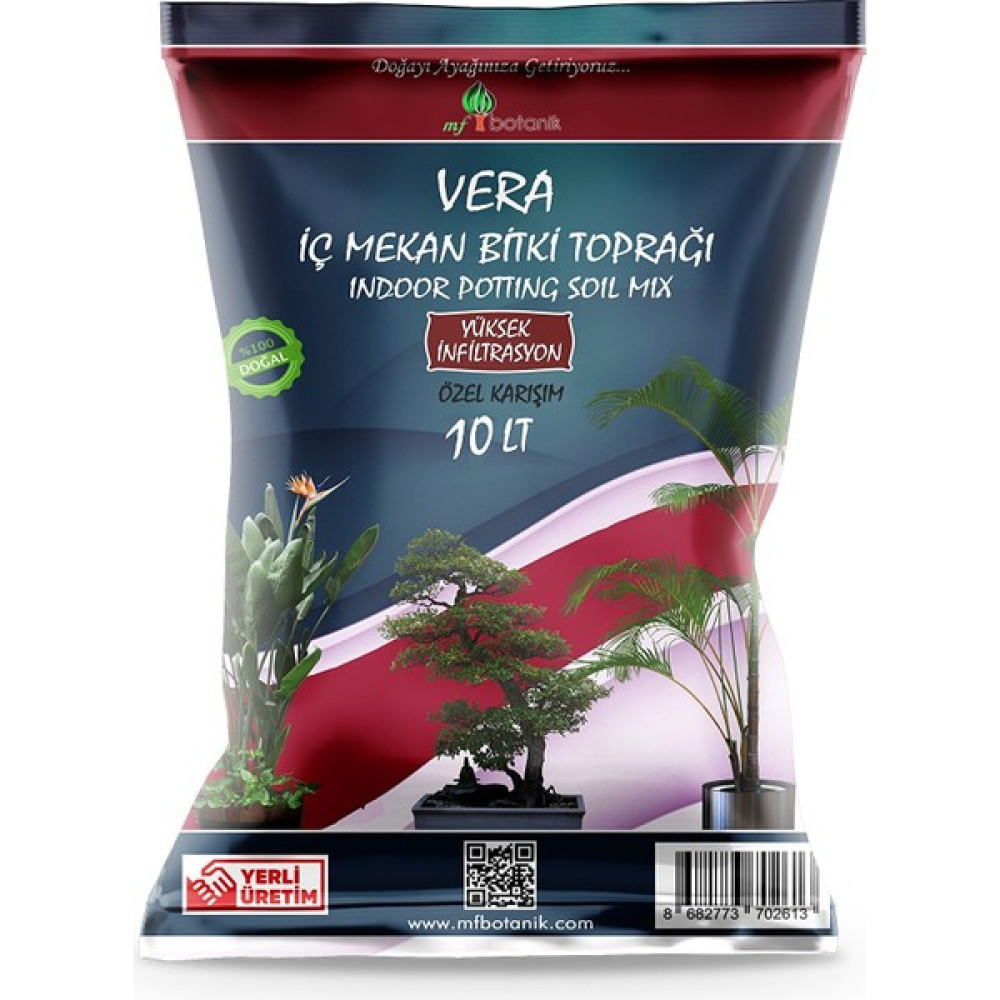 MF Vera Iç Mekan Bitki Toprağı 10 Litre Iç Mekan Çiçek Toprağı Toprak Harcı Bitki Fiyatı