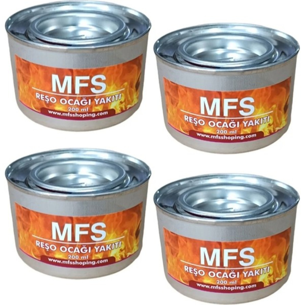 MFS Osmanlı Ocağı Yakıtı Reşo Ocağı Yakıtı Kamp Ocağı Yakıtı Jel 200 gr ( 4 Adet ) Mangal & Barbekü Malzemeleri Fiyatı