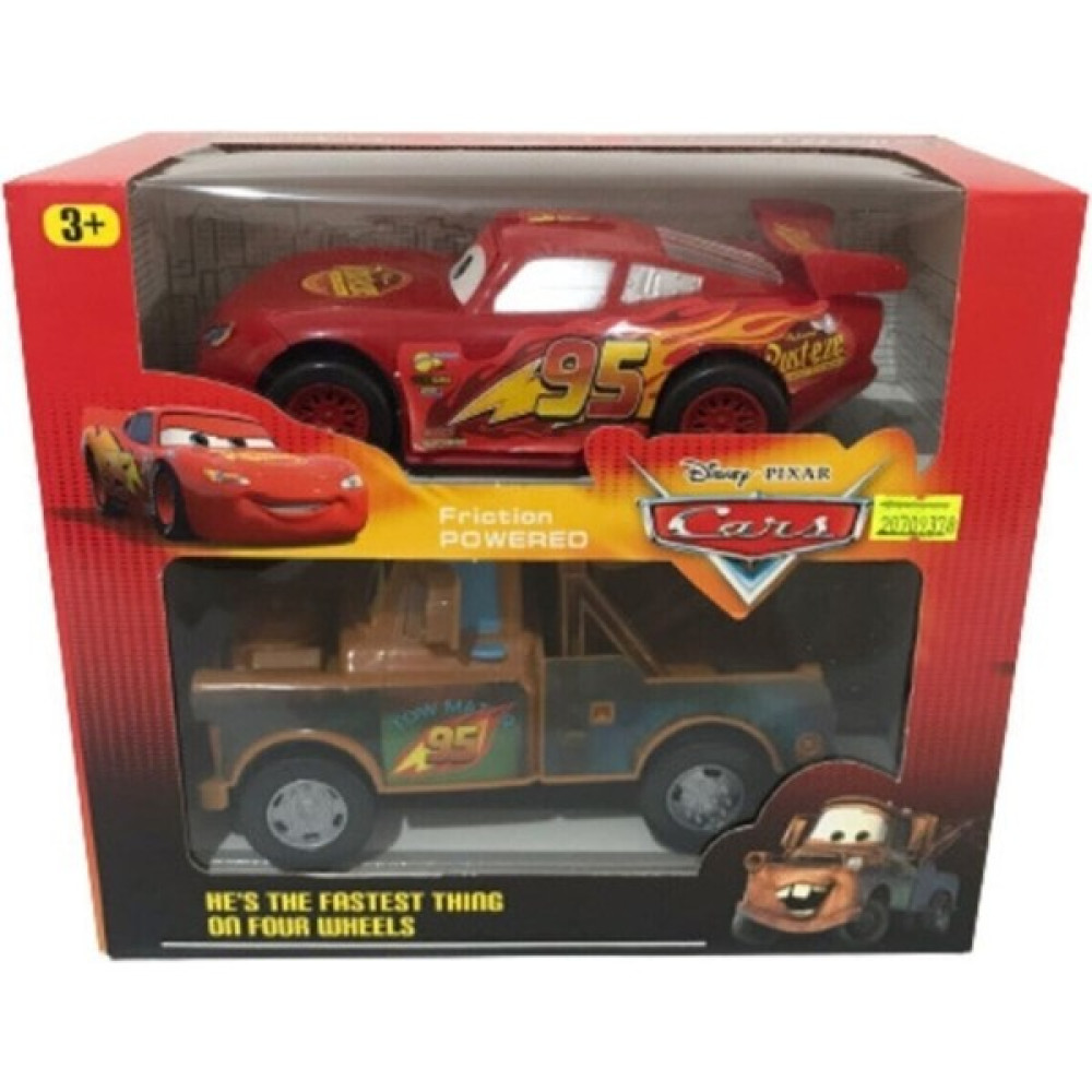 Mfy Toys Cars Şimşek Mcqueen ve Mater Oyuncak Sürtmeli 2 Li Araç Seti - Renkli Oyuncak Araç Fiyatı