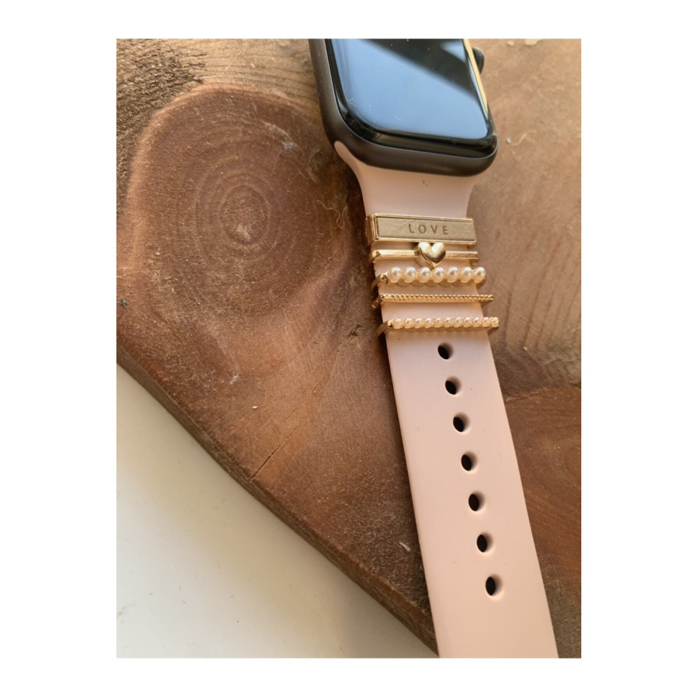 Mg Aksesuar Love Apple Watch Band Charm - Akıllı Saat Kordon Süsü Akıllı Saat Aksesuarı Fiyatı