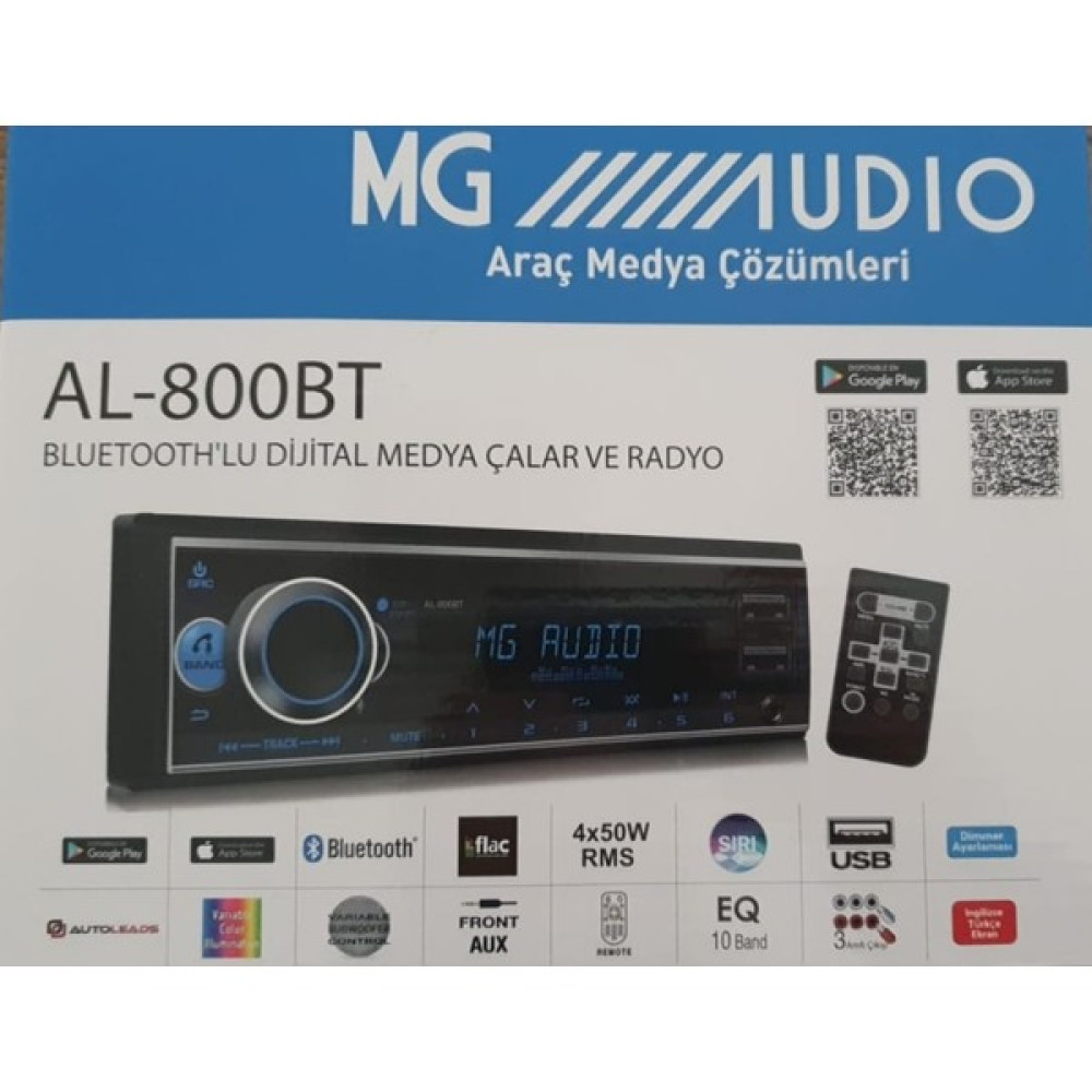 Mg Audio AL-800 Bt Alpaline Üretimi Profesyonel Oto Teyp Oto Teypleri Fiyatı