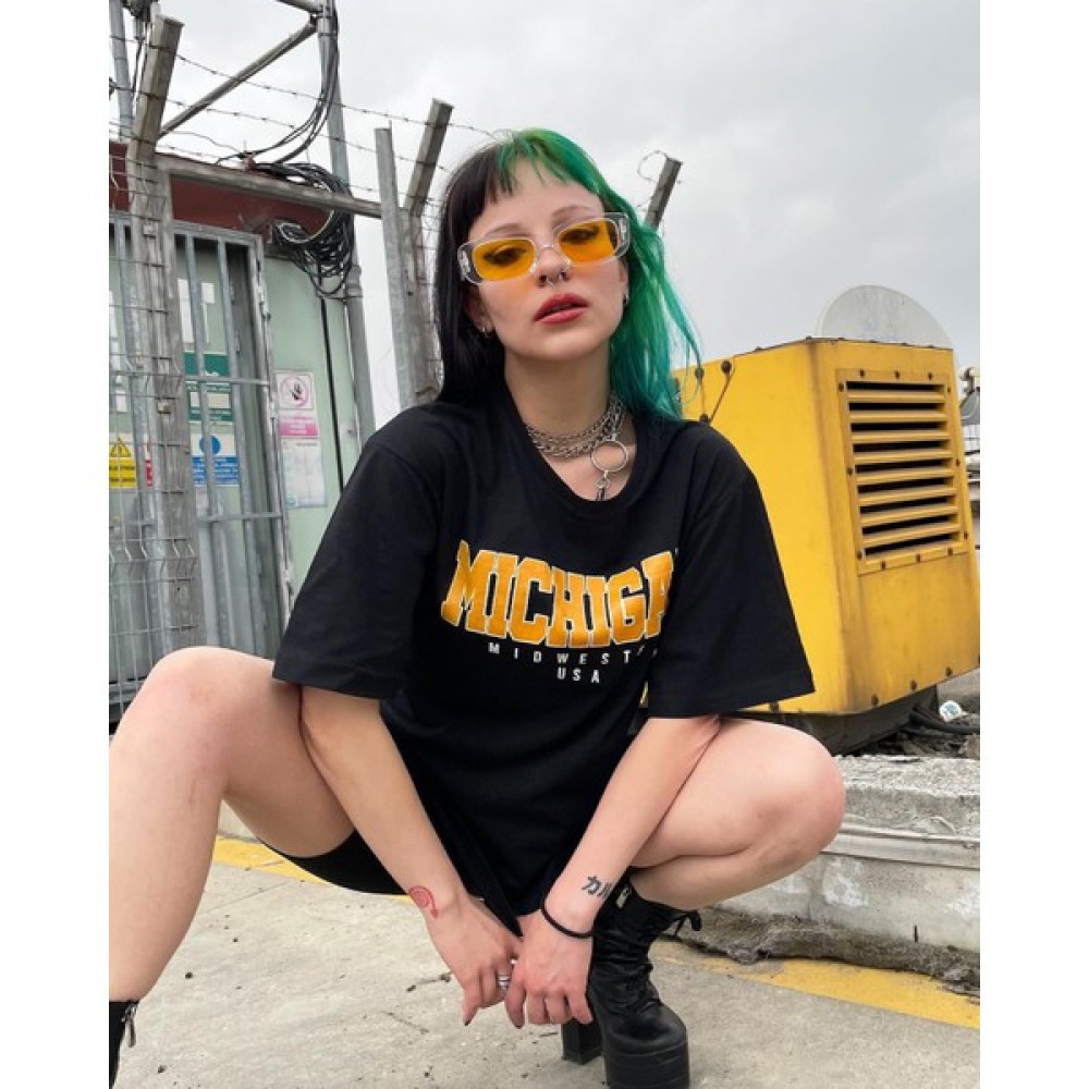 M&G Michigan Baskılı Oversize T-Shirt Bayan T-shirt Fiyatı