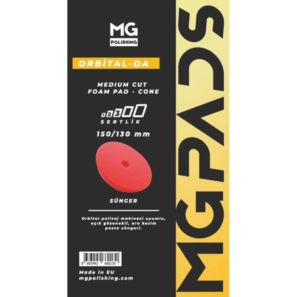 Mg Pads Mg Polisaj Orta Sert Ara Kat Pasta Süngeri 150 mm - 06-Turuncu Oto Çizik Giderici Fiyatı