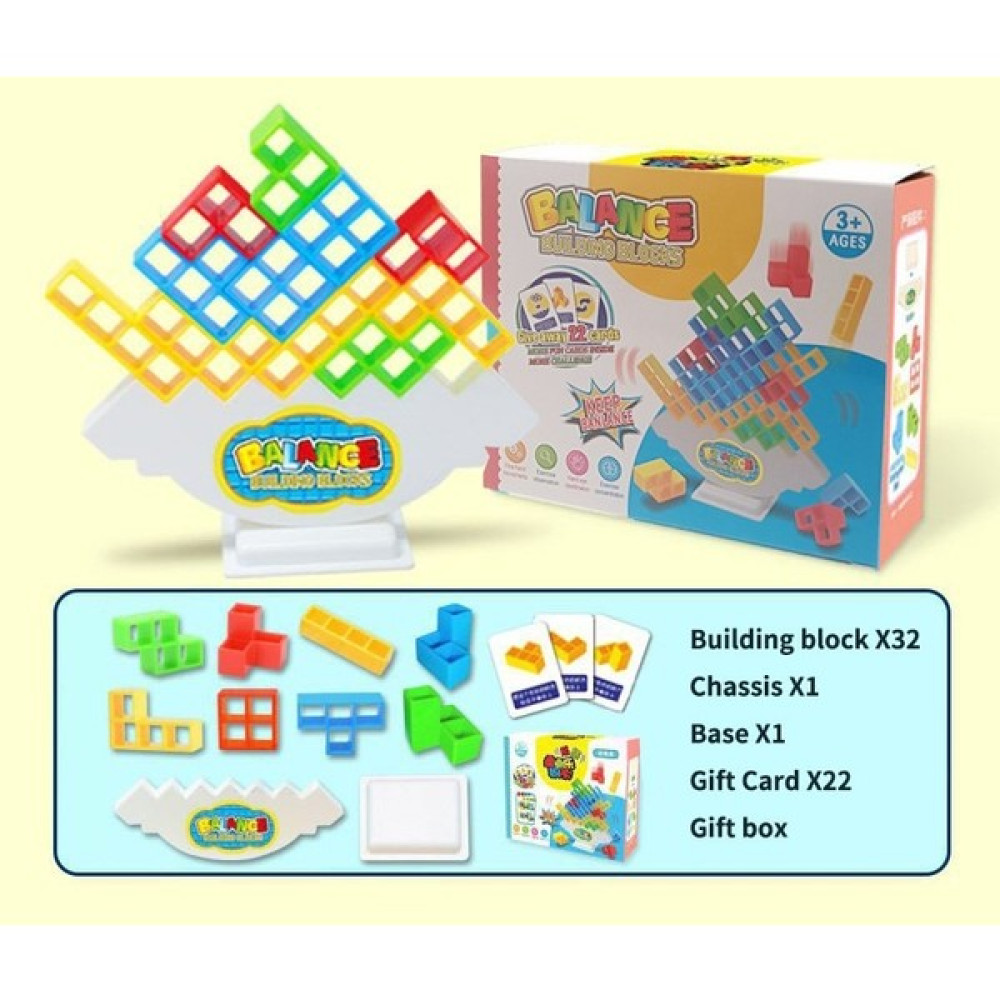 Mg Tetra Tower Inşa Oyunu, 32 Adet Tetris Kulesi Inşa Oyuncak, Salıncak Yığını Yüksek Çocuk Denge Oyuncak, Erken Gelişim Oyuncakları, Montessori Is... Eğitici Oyuncak Fiyatı