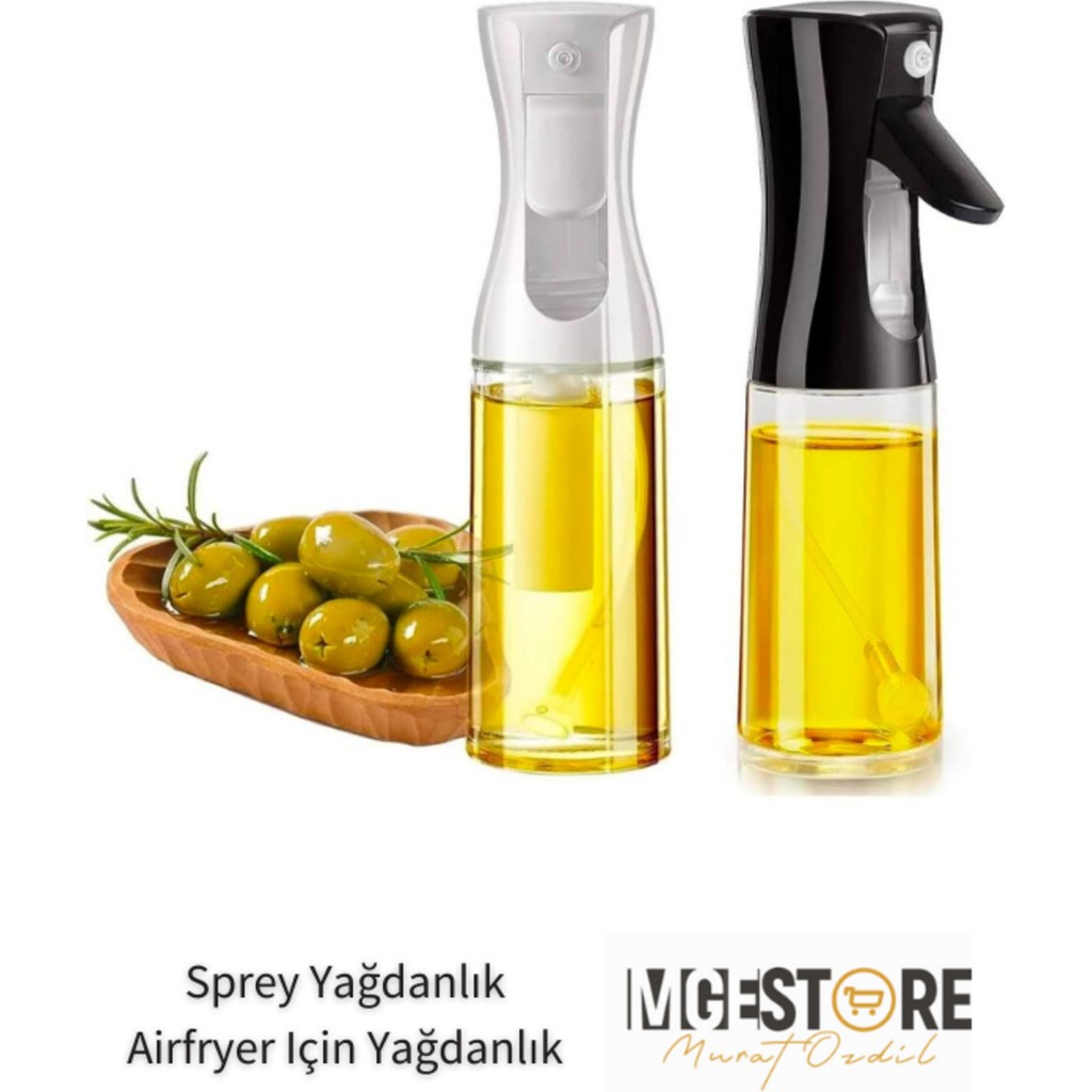 Mge Store Sprey Yağdanlık, Airfryer Için Yağdanlık, Püskürtmeli Sprey Cam Şişe Zeytinyağı Sirke Yağpüskürtücü Mutfak Gereçleri Fiyatı